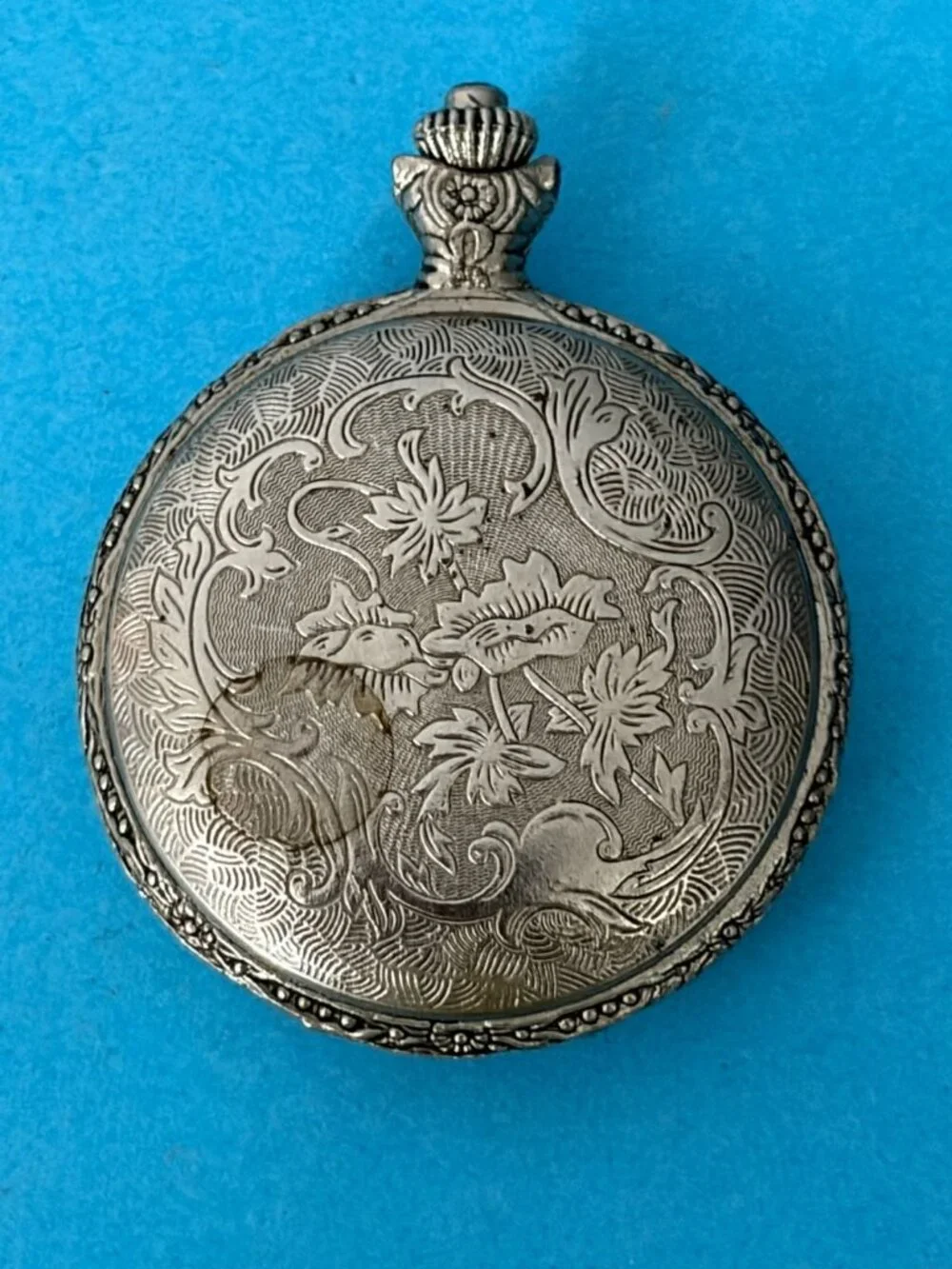Vintage Decorative Milan Quartz Pocket Watch Japan Movement For Parts Repair